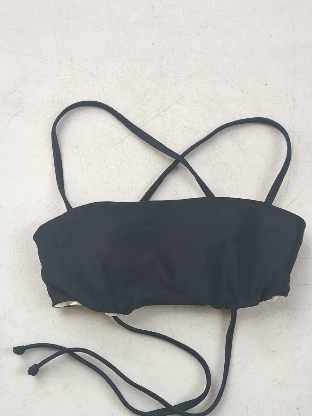 Amuse Society Black Bikini Top - Strappy Bandeau